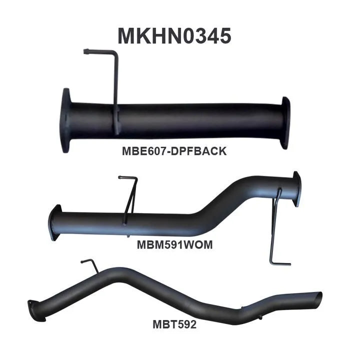 Manta Performance 3in DPF Back Exhaust (Trailblazer RG 12-19) — fits Holden Colorado 7 Trailblazer