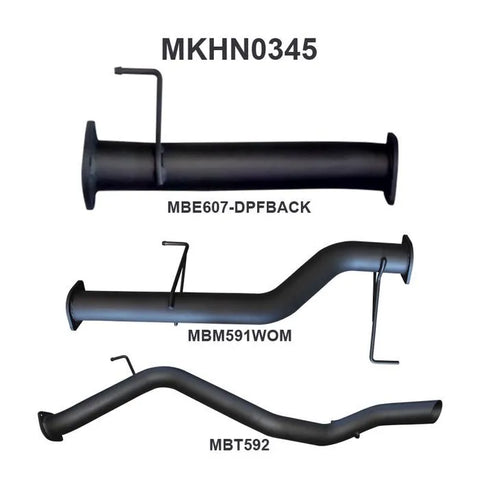 Manta Performance 3in DPF Back Exhaust (Trailblazer RG 12-19) — fits Holden Colorado 7 Trailblazer (image 2)