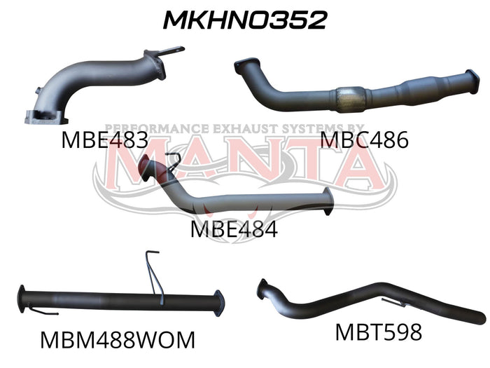 Manta MKHN0352 Non CR with Cat & without Muffler ( | Kren Offroad NZ