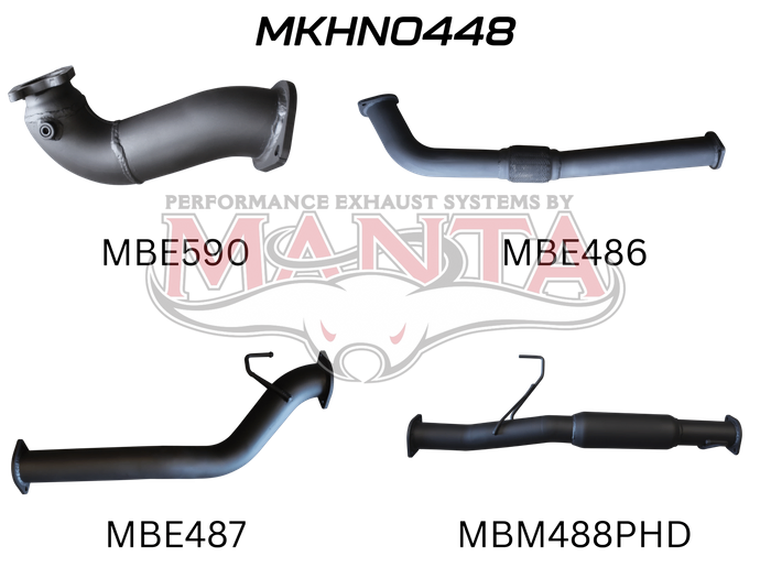 Manta Performance Exhaust Full System without Cat & with Hotdog (Colorado RC 10-12)