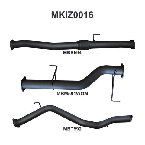 Manta Performance Exhaust DPF Back (MU-X 17+) — fits Isuzu MU-X