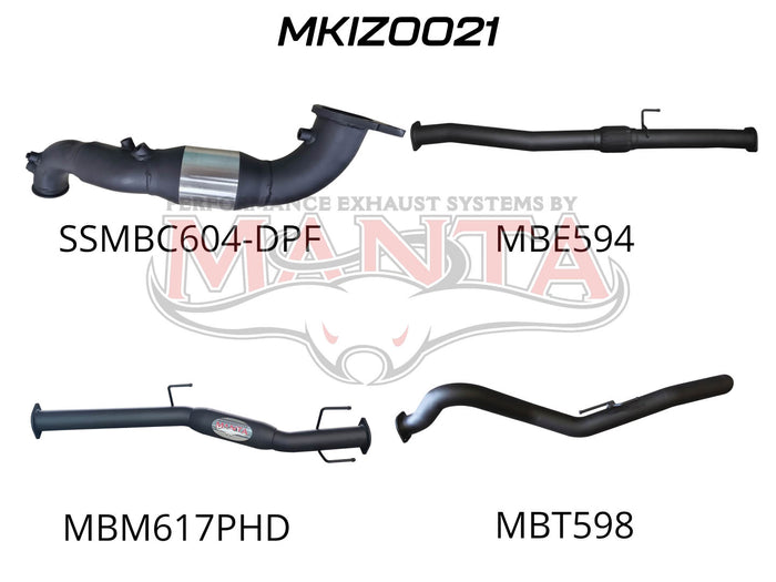 Manta MKIZ0021 Turbo Back with Cat & Hotdog (D-Max | Kren Offroad NZ