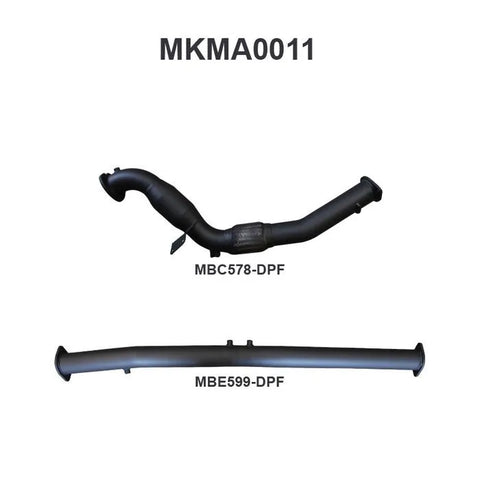 Manta Performance DPF Delete Only with Cat (BT-50) — fits Mazda BT-50 UP