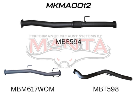 Manta Performance DPF Back (BT-50 20+) — fits Mazda BT-50 UP
