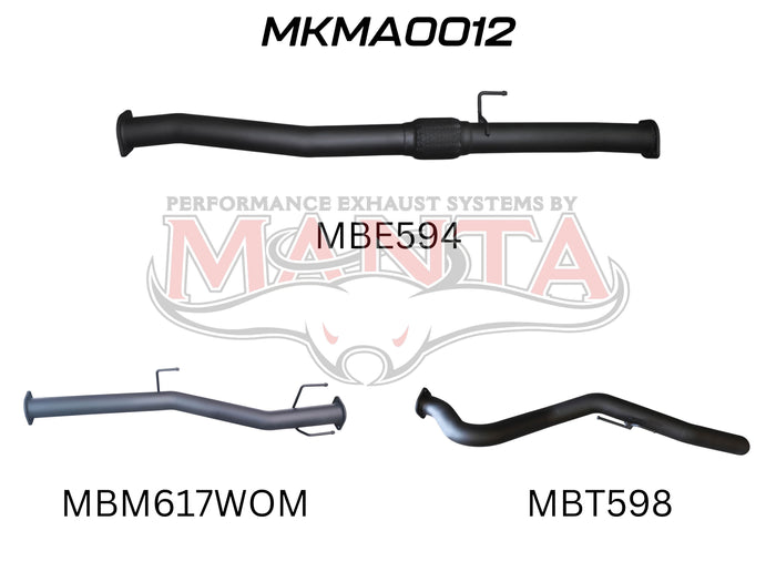 Manta Performance DPF Back (BT-50 20+) — fits Mazda BT-50 UP