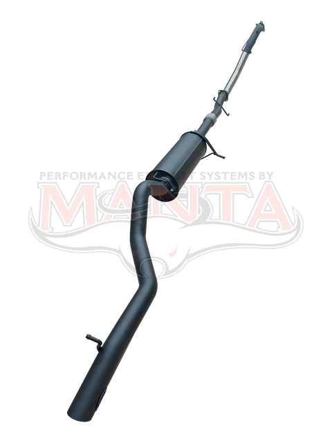 Manta Performance 3in Turbo Back Without Cat & With Muffler (Pajero Sport QE, QF, QG 15-24) — fits Mitsubishi Chall...
