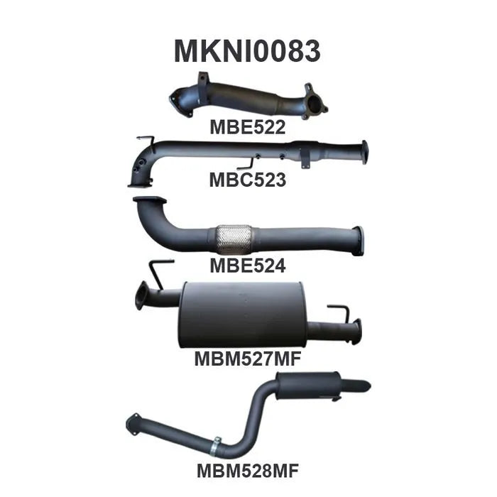 Manta Performance THAI Exhaust System with Cat (Pathfinder R51 05-12) — fits Nissan Pathfinder