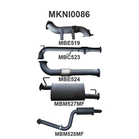 Manta Performance SPANISH Exhaust System with Cat (Pathfinder R51 05-12)