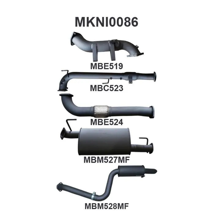 Manta Performance SPANISH Exhaust System with Cat (Pathfinder R51 05-12) — fits Nissan Pathfinder