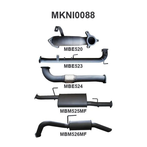 Manta Performance Cat & DPF Delete R Muffler (Navara D40 05-07) — fits Nissan Navara
