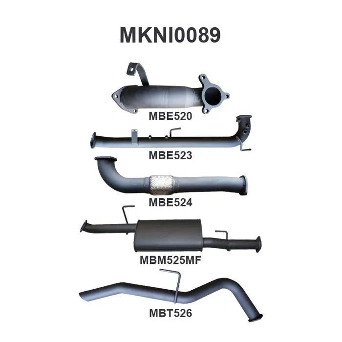 Manta Performance Cat & DPF Delete R Tailpipe (Navara D40 05-07) — fits Nissan Navara