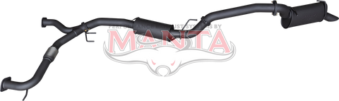 Manta Performance 3in Catback Medium Noise With Small Centre Muffler (Patrol Y62 V8 5.6L Wagon) — fits Nissan Patrol