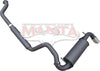 Manta Performance Single 2.5in Full System with Extractors Aluminised Steel - Medium (Jimny 21+) — fits Suzuki Jimn... (image