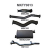 Manta Performance 3in Exhaust System without Cat & Muffler (Landcruiser VDJ79 07+)