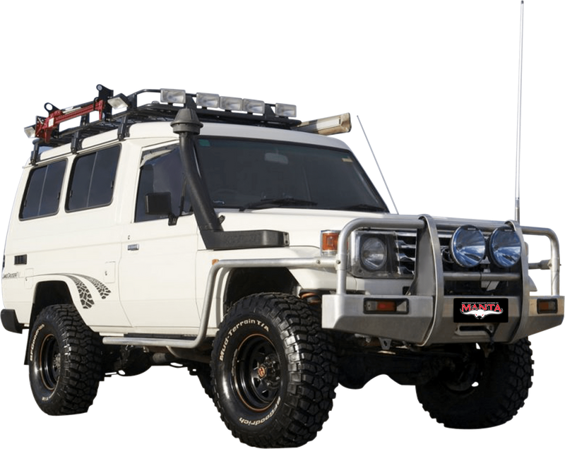 Manta Performance Single 3in Full System Aluminised Steel - Quiet (Landcruiser HDJ78 90+)