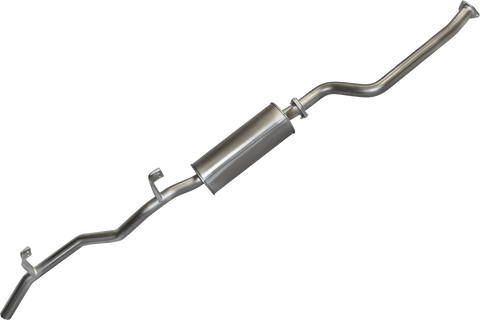 Manta Performance Single 2.5in Extractors Back Aluminised Steel - Quiet (Landcruiser FJ75 84-99) — fits Toyota Land...