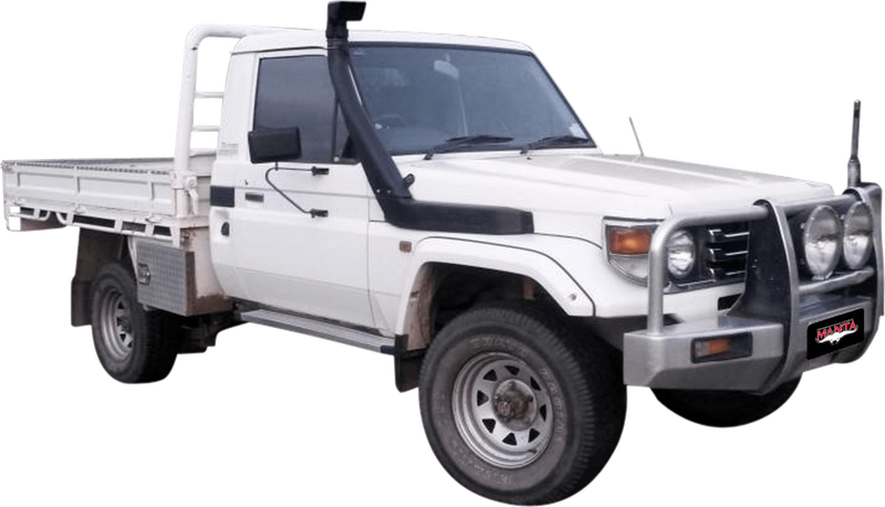 Manta Performance Single 2.5in Full System OEM Manifold Aluminised Steel - Quiet (Landcruiser HZJ79 90+) — fits Toy...