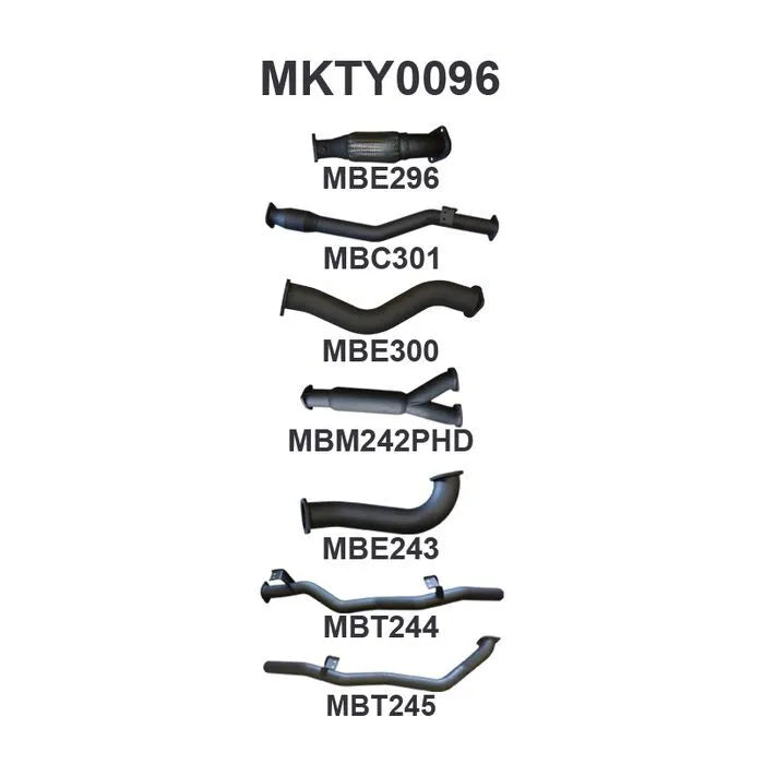 Manta Performance Dual 3in Dual Cab with Hotdog & Cat (Landcruiser VDJ79 07+)