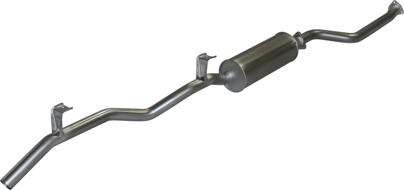 Manta Performance Single 2.5in Extractors Back Aluminised Steel - Quiet (Landcruiser HJ75 80-90) — fits Toyota Land...