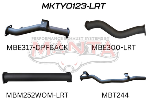 Manta Performance 3in DPF Back (Landcruiser VDJ79 07+) — fits Toyota Landcruiser 79 Series
