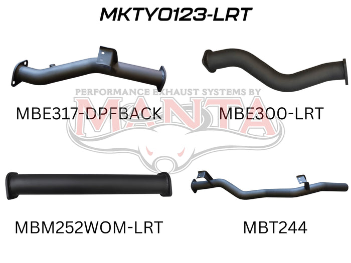 Manta Performance 3in DPF Back (Landcruiser VDJ79 07+) — fits Toyota Landcruiser 79 Series