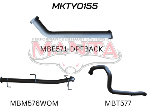 Manta Performance 3in DPF Back (Prado GDJ150 17+) — fits Toyota Landcruiser Prado 150 Series