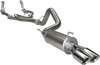 Manta Performance Dual 3in into Single 4in Turbo Back with Cat Aluminised Steel - Quiet (Landcruiser VDJ200 07-15)