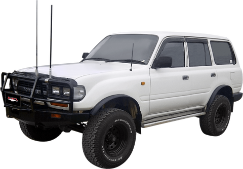 Manta Performance Single 3in Full System Aluminised Steel - Quiet (Landcruiser HZJ80 80-90) — fits Toyota Landcruis...