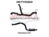Manta Performance Dual 2.5in into Single 3in DPF Back with Rear Muffler 4in Tip (Landcruiser VDJ200 07+) — fits Toy... (image
