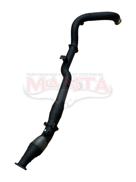 Manta Performance 4in Single Side Exit,Cat & Without Muffler (VDJ79 V8 4.5L TD, Dual Cab Ute 12-16,(Pre DPF),T/Back...