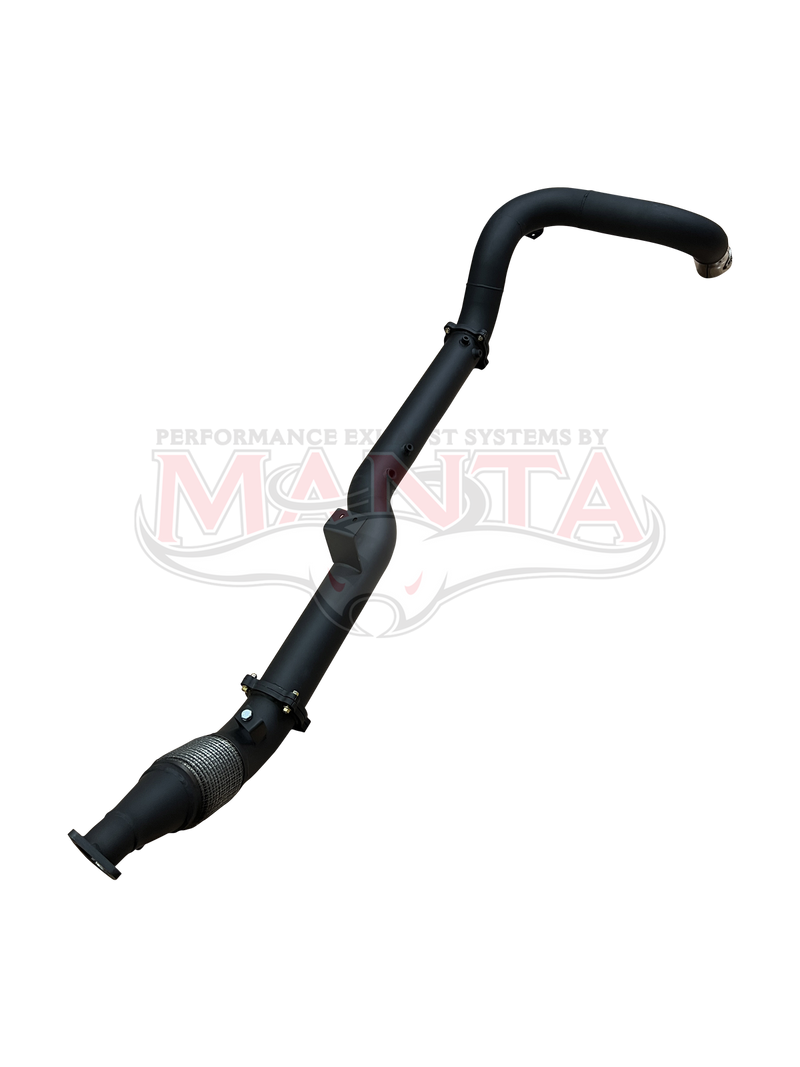 Manta Performance 4in Single Side Exit No Cat & No Muffler (VDJ79 V8 4.5L TD, Dual Cab Ute 12-16,(Pre DPF),T/Back)...