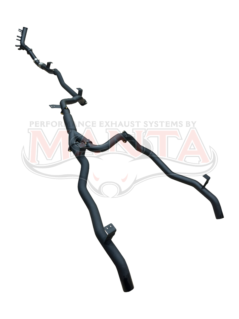 Manta Performance 3in Dual Turbo Back Without Cat & With Hotdog (Landcruiser GDJ79 Ute, 2.8L TD, 23 On)