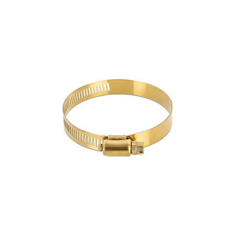 Mishimoto High-Torque Worm Gear Clamp, 0.55" - 1.06" - 14mm - 27mm, Pack of 10 - Gold (image 2)