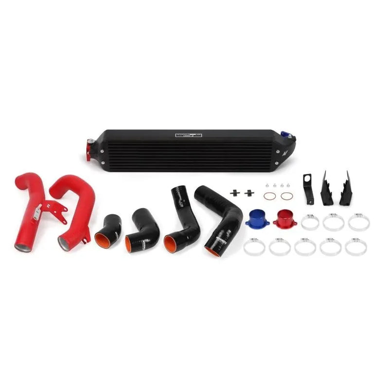 Mishimoto Performance Intercooler Kit (Civic 1.5T 2016+) Black Core, Wrinkle Red Piping — fits Honda Civic