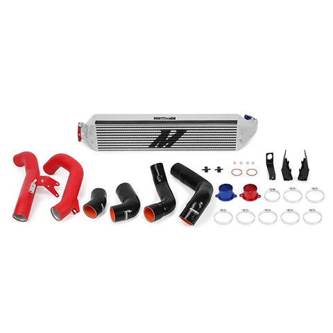 Mishimoto Performance Intercooler Kit - Silver Cooler Red Pipes (Civic 1.5T/Si 16-21)