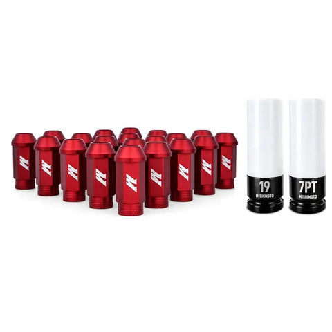Mishimoto Mishimoto Aluminum Locking Lug Nuts 1/2 X 20 23pc Set - Red
