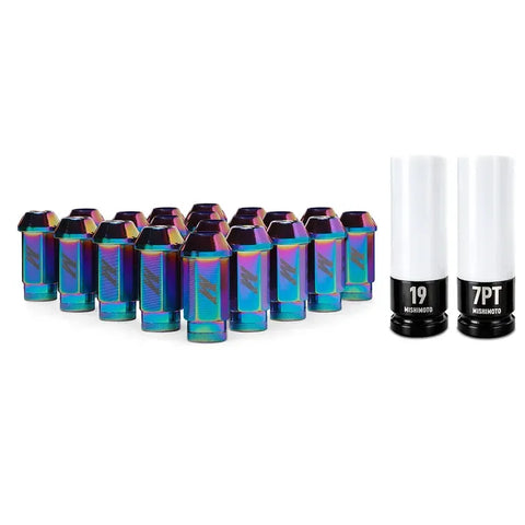 Mishimoto Mishimoto Aluminum Locking Lug Nuts M12x1.5 20pc Set - Neo Chrome