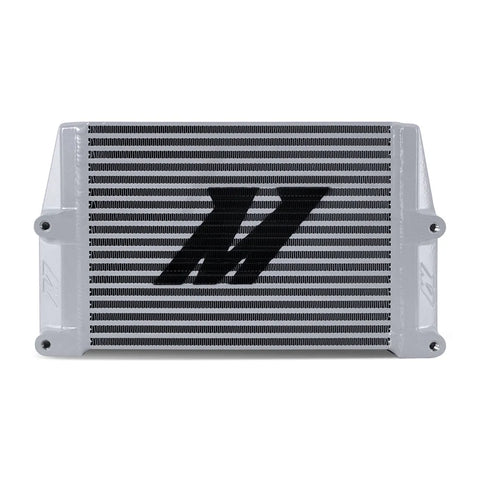 Mishimoto Heavy-Duty Bar and Plate Oil Cooler, 10" Core, Same-Side Outlets - Silver