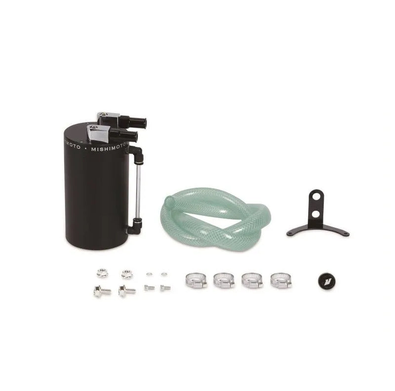 Mishimoto Aluminum Oil Catch Can - Large - Wrinkle Black