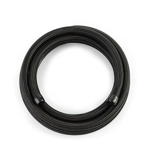 Mishimoto -4AN Braided Line - Black Nylon - 15ft