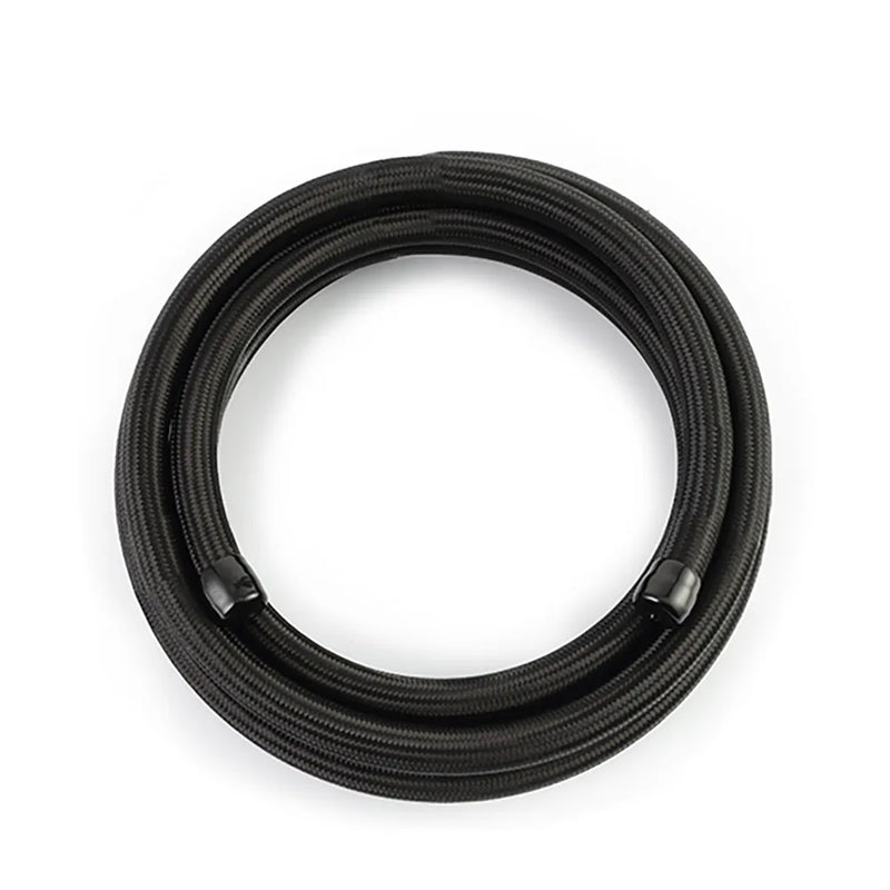 Mishimoto -4AN Braided Line - Black Nylon - 15ft