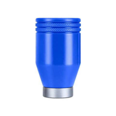 Mishimoto Weighted Shift Knob World Rally Blue Shell Silver Core (WRX 22+) — fits Subaru WRX