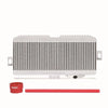 Mishimoto Performance Top-Mount Intercooler Kit (STi 08-20) Silver Core, Red Hoses