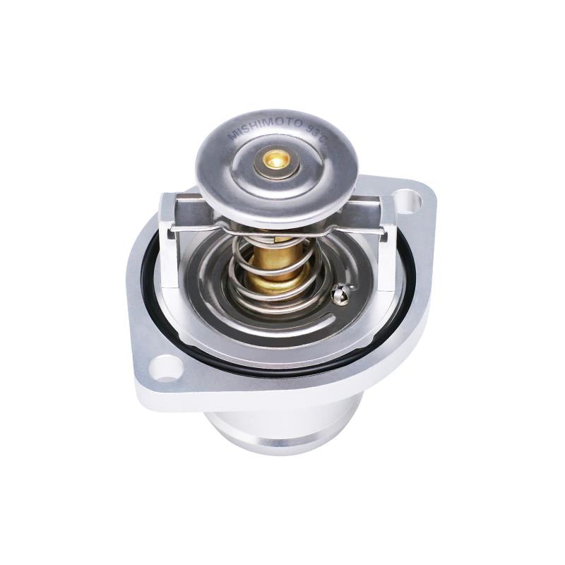 Mishimoto High Temperature Thermostat and CNC Housing (6.0L Powerstroke 03-07) — fits Ford F-250