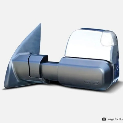 MSA 4x4 Towing Mirrors Electric Heated Indicators Chrome (Everest 15-22) — fits Ford Everest