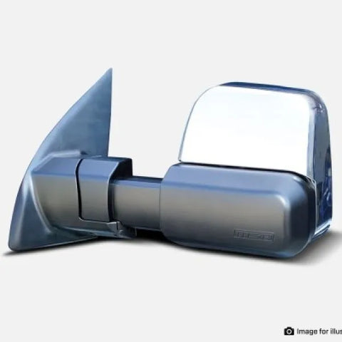 MSA 4x4 Towing Mirrors Electric Chrome (Pajero 01-21) — fits Mitsubishi Pajero Ns NT