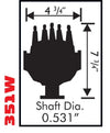 MSD Pro-Billet Cam Sync Distributor, Ford 351W, Steel gear
