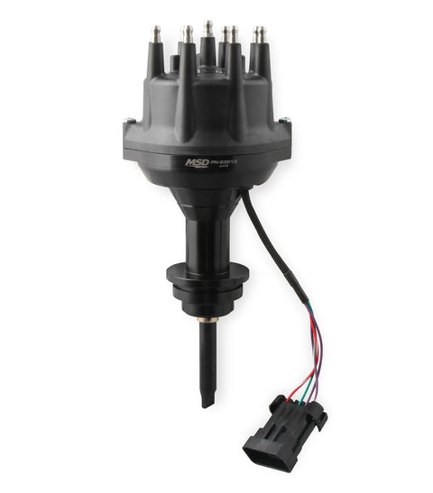 MSD 23813 Black, Chrysler 318-360 Dual Sync Distributor