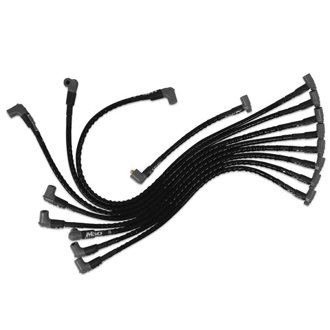 MSD Sleeved Spark Plug Wires for SBC over valve cover, HEI — fits Chevrolet Suburban 1500