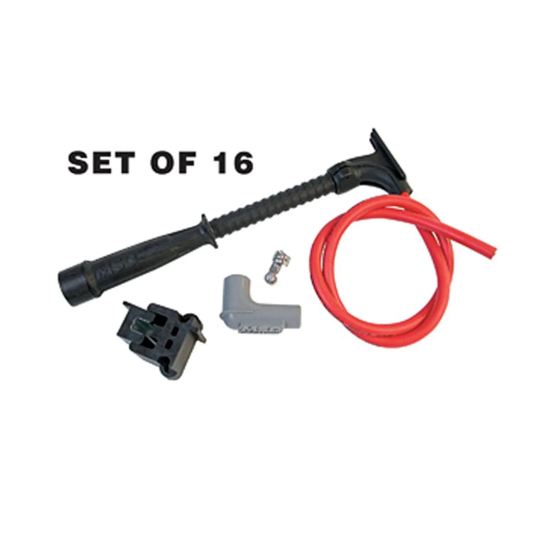 MSD 31559 Dual Plug Hemi Wire Set, Red and Black Super